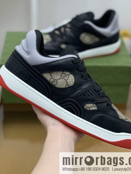 wsxc1677415915322_4-800x800lr35z03d03135155_20250716040703.jpg Gucci Gucci uses leather + breathable net iconic men\'s sneakers