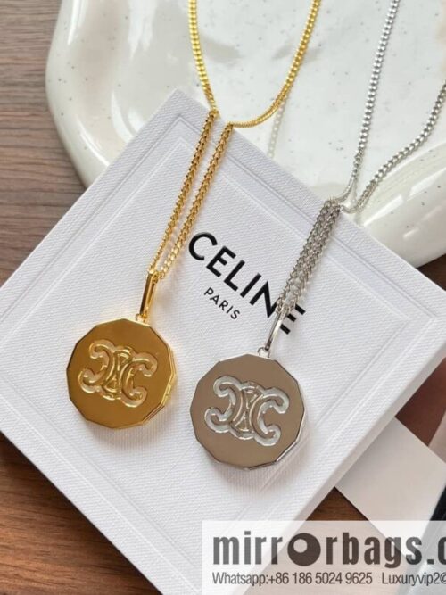 wsxc1677845996229_5-800x800n4unfaq5va0190430_20250708234930.jpg New Celine Arc de Triomphe white fritillary round necklace