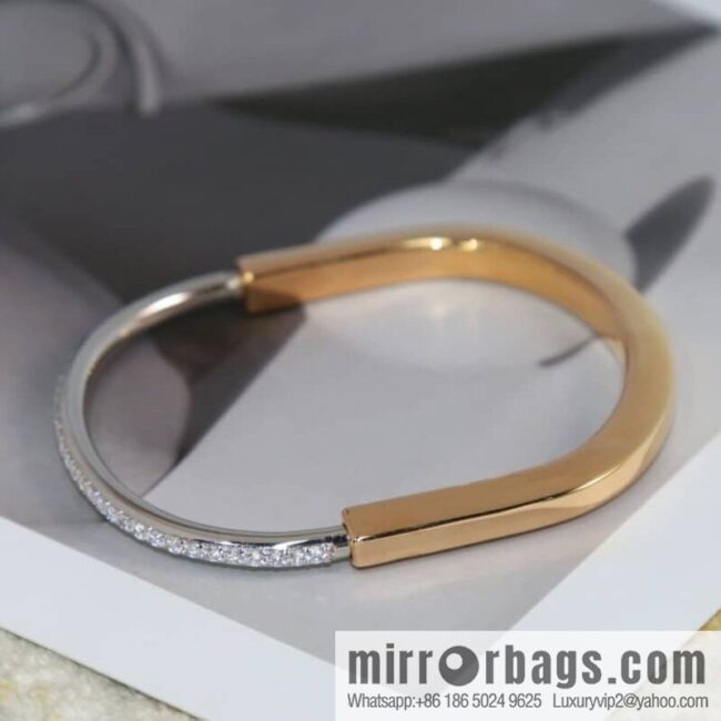 Tiffany Lock Full Drill, Half Drill, Spaced Drill, Glossy Lock Bracelet Bracelet