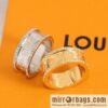 Louis Vuitton Louis Vuitton double row diamond LV letter ring