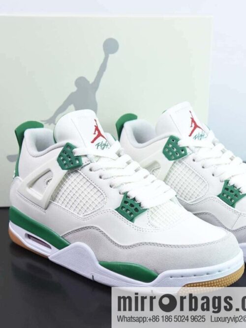 wsxc1679314590189_4-800x800jxd5hgn51bw27029_20250716025651.jpg Nike SB x Air Jordan 4 Retro SP \"Pine Green\" Michael Jordan AJ4 \"Joint White Turquoise Green\" Low-top sneakers SKU: DR5415-103