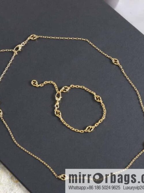 wsxc1679918364216_0-800x800bstrltmrhif183013_20250708200605.jpg New Gucci gucci gold double G necklace bracelet