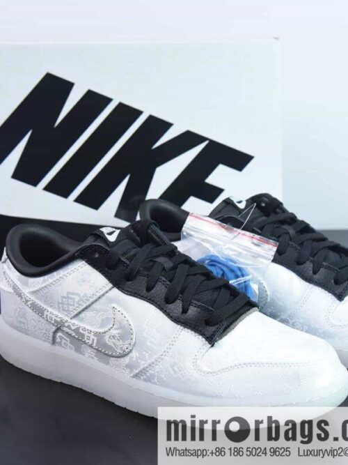 wsxc1681044783338_4-800x8001lyuyyrccbv19122_20250716014700.jpg NK Dunk Low Hiroshi Fujiwara three-way joint white silk low-top sneakers item number: FN0315-110