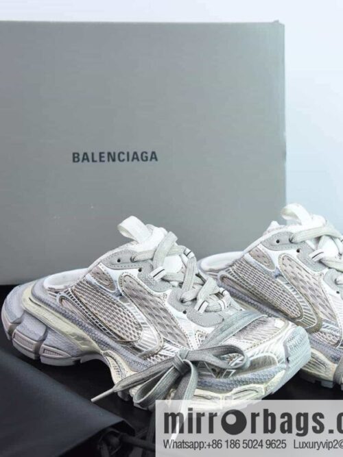 wsxc1681044787035_3-800x800qfj3avfwdlr19100_20250716014649.jpg Balenciaga/Balenciaga 23 New XXXL 3XL Show, Lace-up, Balenciaga 3XL Silver Half Slippers