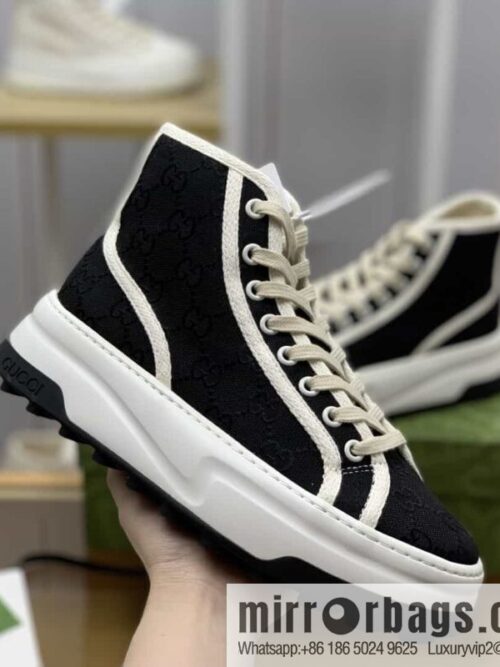 wsxc1681130893736_4-800x800hovurjyofq019023_20250716014604.jpg Gucci Gucci uses black classic GG canvas to make women\'s sports and leisure platform shoes