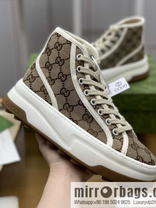 wsxc1681130894781_4-800x800imshjegrbpd19012_20250716014557.jpg Gucci Gucci uses apricot classic GG canvas to make women\'s sports and leisure platform shoes