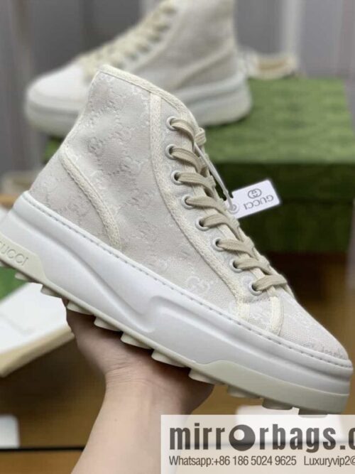 wsxc1681130897515_5-800x800f0eqab2wbou19001_20250716014551.jpg Gucci Gucci uses beige classic GG canvas to make women\'s sports and leisure platform shoes