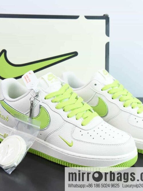 wsxc1681130944516_4-800x8005r3vaasfbxo18902_20250716014455.jpg Nike Air Force 1 AF1 Air Force One/Low Top, White Green, Fruit Green, Silver Edge, Item Number: BM1996-088