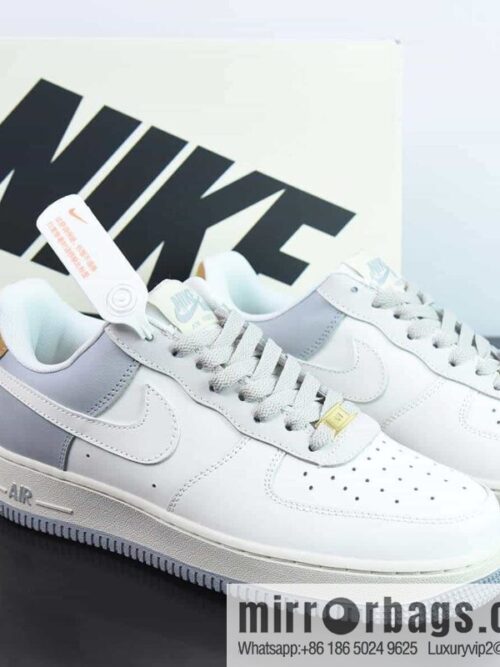 wsxc1681215327095_4-800x800xbdigkus15p18792_20250716014355.jpg NK Air Force 1 \'07 Low Light Gray Brown, Air Force One Low Top Casual Sneakers, Item Number: CW2288-702