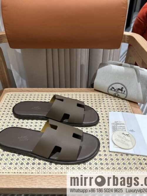 wsxc1681388401550_4-800x8003danrghgddz18562_20250716014142.jpg Hermes Hermès Italian imported leather classic men\'s slippers