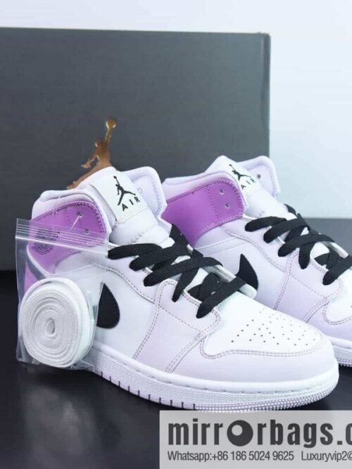 wsxc1681647248565_4-800x800gfattxyzrs115040_20250716011005.jpg NK Air Jordan 1 Mid GS AJ1 Joe 1 gradual change grape purple, medium top basketball shoes, item number: DQ8423-501