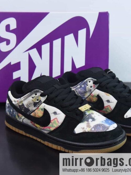 wsxc1681733901353_4-800x800exx5epzofkt14954_20250716010915.jpg Supreme x NK SB Dunk Low joint black graffiti, item number FD8778-001