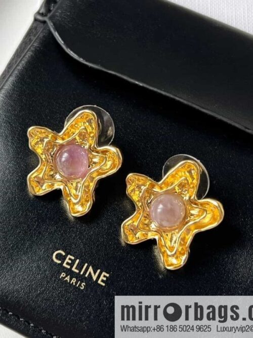 wsxc1681994989587_1-800x800ebwg4vl51om178752_20250708175821.jpg New Celine pentagram amethyst stud earrings