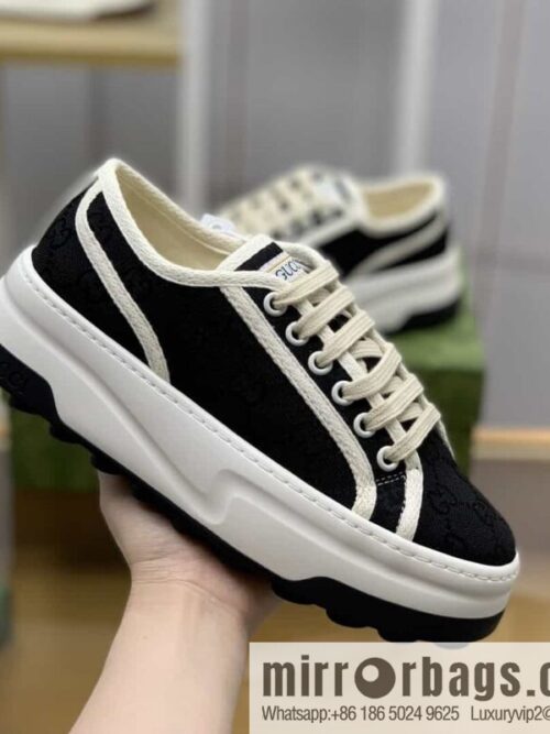 wsxc1682081405823_4-800x800lumk3dheg2314624_20250716010612.jpg Gucci Gucci uses black classic GG canvas to make women\'s sports and leisure platform shoes