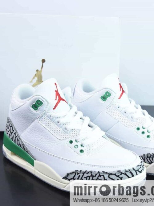wsxc1684247182813_4-800x800jcb2e5uylpr6600_20250715235424.jpg Air Jordan 3 Retro \"Lucky Green\" AJ3 series, white green, lucky grass, item number: CK9646-136