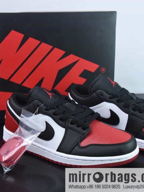 wsxc1684504434768_4-800x8001or35wtyyvh3596_20250715232614.jpg Air Jordan AJ1 Low Top, Black and Red Toes, Item Number: 553558-161