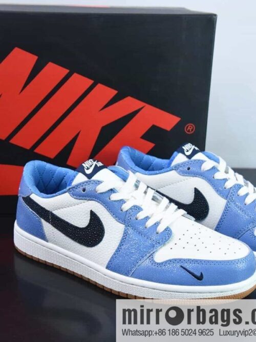 wsxc1684678513119_4-800x8005txfshvt3r13497_20250715232520.jpg NK Air Jordan 1 Low AJ1 Joe 1 black and white blue burst pattern, low-top cultural basketball shoes, item number: DZ0791-102