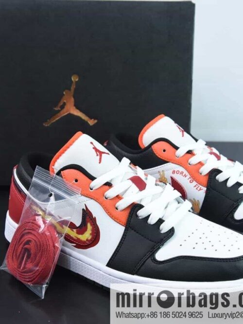 wsxc1685025218521_4-800x800obw03yxetuy3134_20250715232201.jpg Air Jordan 1 Low Joe 1 Vintage low-top board shoes \"white, black and red flame hook\" item number: FJ7222-101