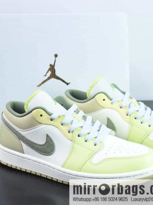wsxc1686322503621_4-800x800o5xrjbeaaug208490_20250709082148.jpg Air Jordan 1 Low green and white, Joe 1 low-top cultural basketball shoes, item number: FD9906-131