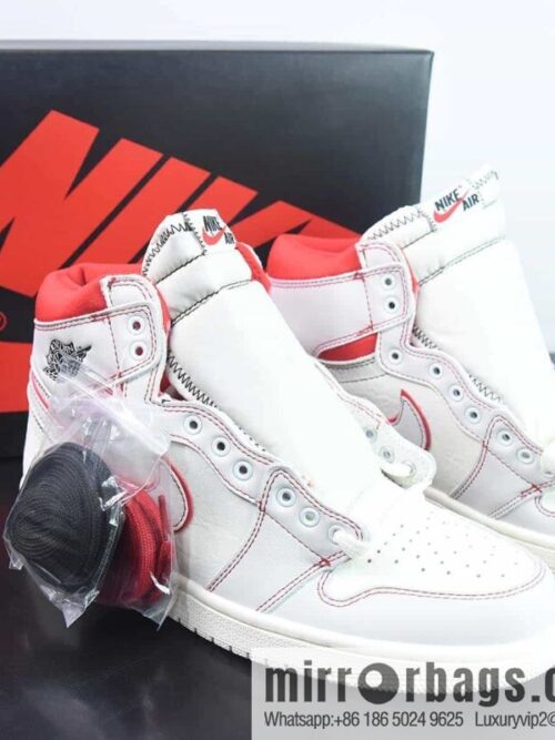 wsxc1687185757160_4-800x800dewdvvtmyoe204826_20250709064530.jpg Air Jordan 1 Retro \"Phantom\" White Red Bugs Bugs High Help Sneakers Item Number: 555088-160