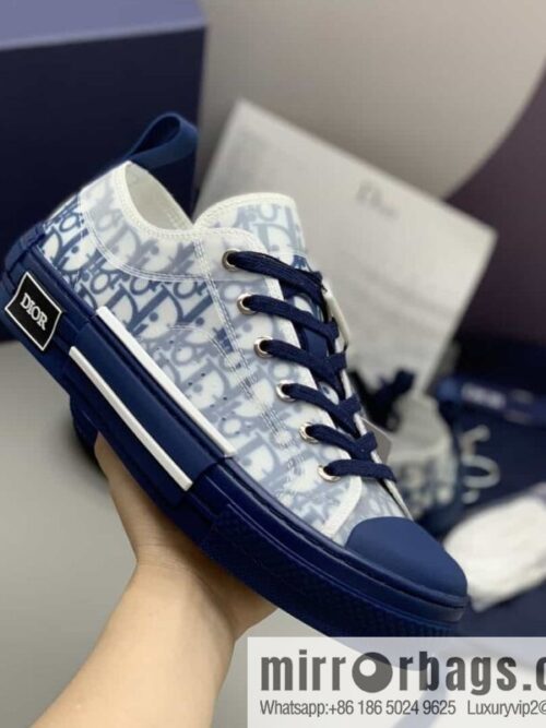 wsxc1689520337038_4-800x8005mbyi4sbyr4197131_20250709031533.jpg Dior Unisex low-top shoes with clear mesh fabric inserts and grey Oblique printed canvas