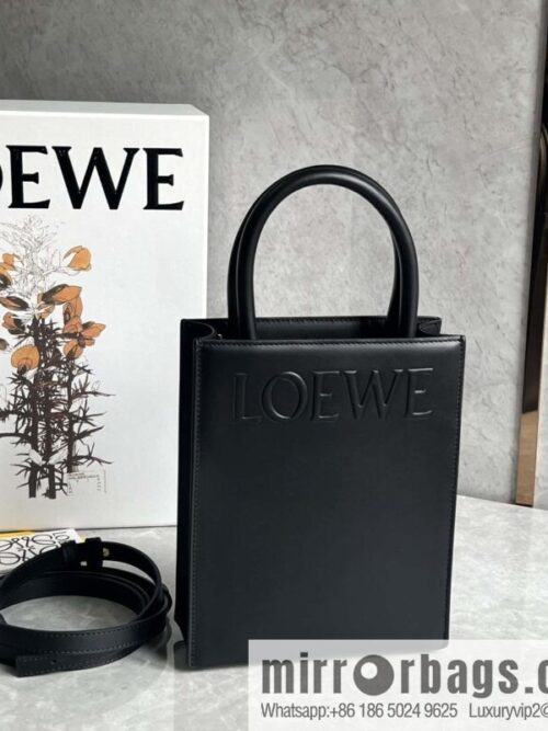 LOEWE latest show A5 tote bag 0691 black