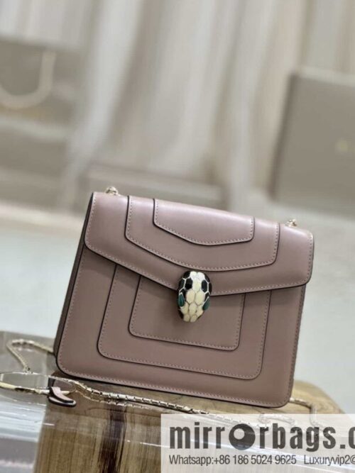 [Bvlgari] Bulgari counter classic top version Serpenti Forever \"single layer\" clamshell small square bag model number: 35107