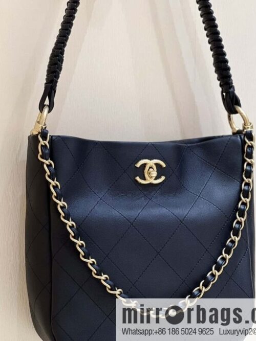 wsxc1691605330038_0-800x8001putdl4kwae79861_20250719074912.jpg CHANEL 23A Premium Handicraft Collection, Woven Hippie Bag AS4210 black