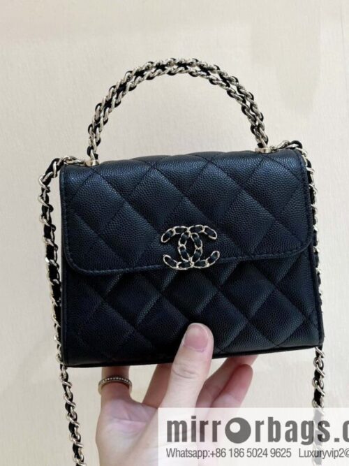 wsxc1692029726198_0-800x800fp5jcsbcyhr76592_20250719071738.jpg CHANEL 23P spring and summer trailer series Kelly leather handle bag AP3237 black