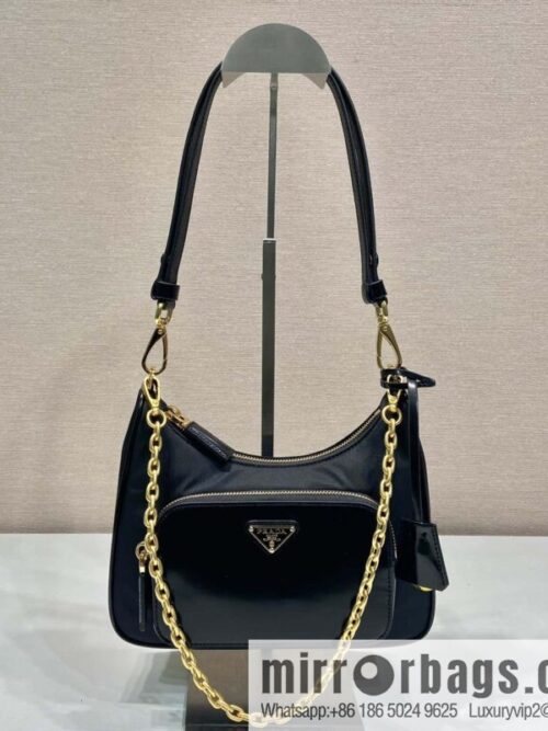 wsxc1692715003363_0-800x8002hlyzmkwlt368140_20250719023229.jpg PRADA Prada nylon with glossy leather new armpit bag 1BC198