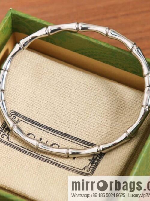 wsxc1693321088730_0-800x8003x3rkhrkkc4149266_20250705073422.jpg New Gucci Gucci silver glossy bamboo bracelet bracelet
