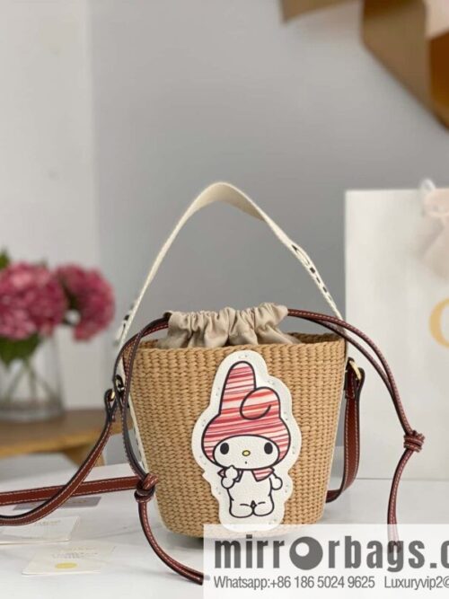 wsxc1694630834855_0-800x800ujk3zuyyrcb58790_20250719003411.jpg Chloe x My Melody joint, Melody straw bucket bag 17CM