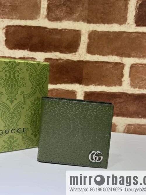 wsxc1696265710242_0-800x800unlsczdvd1l50202_20250718042617.jpg GUCCI GG Marmont series leather (fabric) double fold wallet 428726 army green pig pattern
