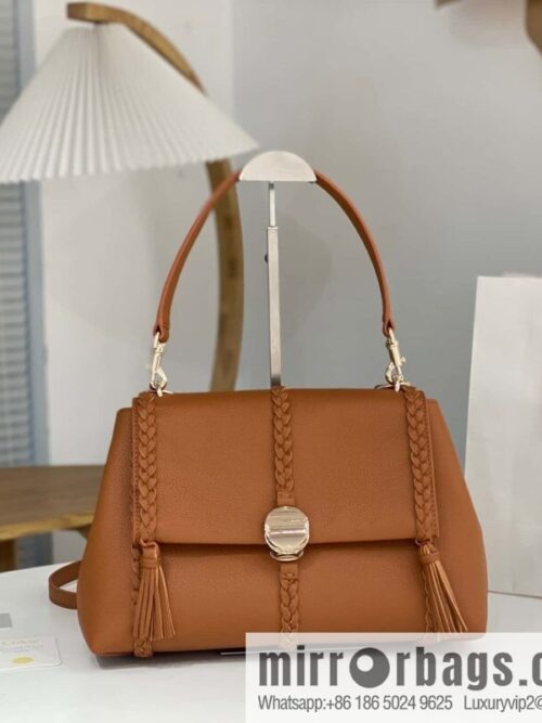 wsxc1696944901847_0-800x800uzxpsspmy2v46746_20250718034353.jpg Chloe Penelope Gold Coin Bag, Large Dropped Leather, Brown 35cm