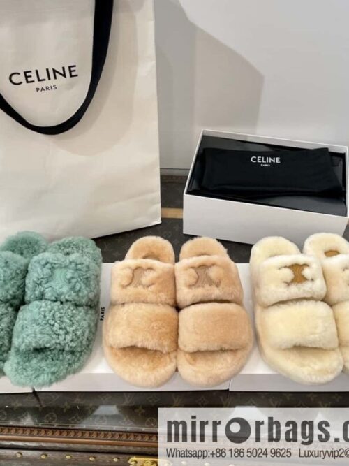 wsxc1697206816876_0-800x8002vwfyjk1ahu161138_20250705160117.jpg CELINE Autumn and winter Arc de Triomphe Mao Mao slippers