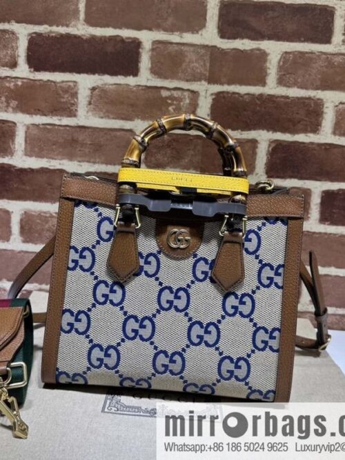 wsxc1697218377764_0-800x800ppjlbmzmshq44703_20250718031340.jpg Gucci Diana Bamboo Small Tote Bag 702721 Large G Blue Cloth