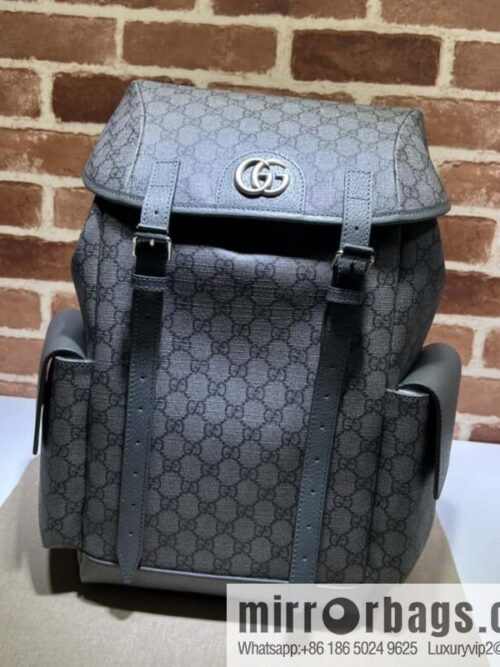 wsxc1697477315562_0-800x800riboyl2ebqa42257_20250718024131.jpg GUCCI Gucci Ophidia series medium GG backpack 598140 gray PVC/gray leather