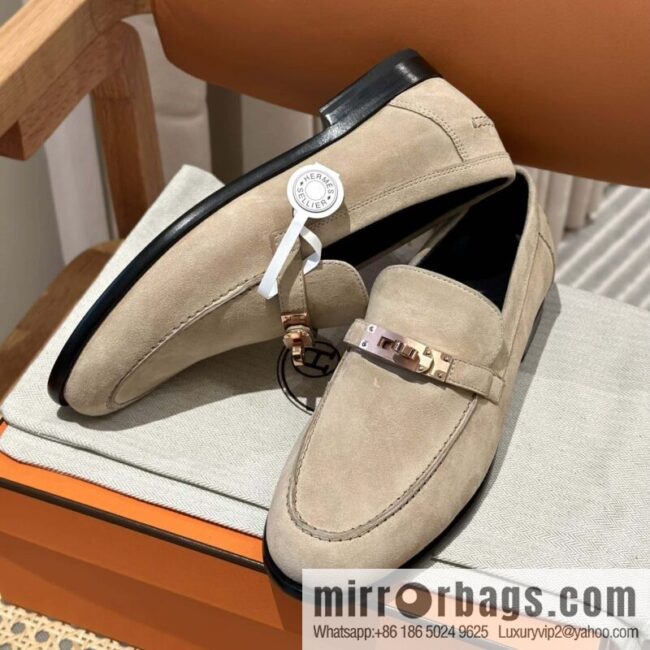 Hermès kelly buckle loafers