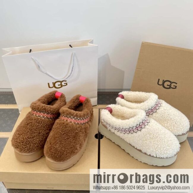 UGG Fall/Winter Teddy 🐻 Curly Tats Thick Bottom Fluffy Slippers