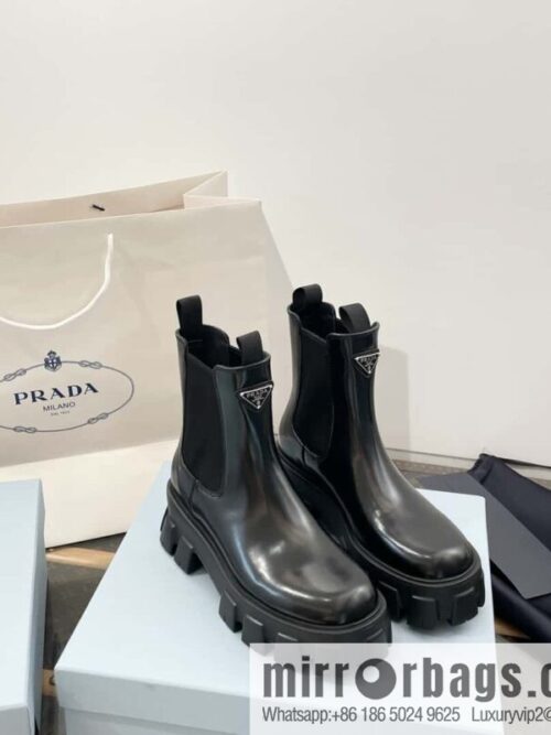 wsxc1703168625978_0-800x800co4lrewadf4127882_20250702203149.jpg PRADA Triangle standard serrated wheel, muffin thick-bottomed cigarette tube short boots