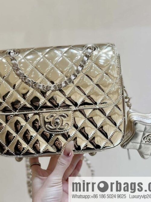 wsxc1703601093123_0-800x800l0fpo0asq5v18252_20250716013840.jpg CHANEL 24C early spring vacation series catwalk model patent leather double backpack AS4649 gold