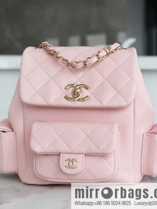 wsxc1703783083653_0-800x8002ompd40b0lb17706_20250716013358.jpg CHANEL 23K new, tank Dumas large shoulder backpack AS4398 light pink