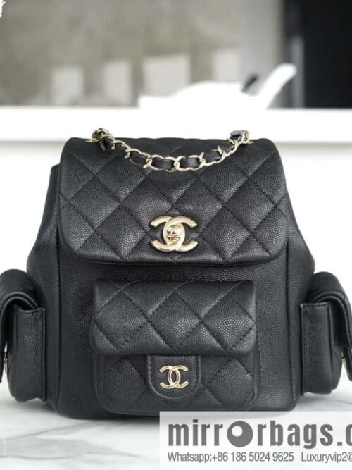 wsxc1703784075702_0-800x800ovf0gls0rfv17669_20250716013344.jpg CHANEL 23K new, tank Dumas small shoulder backpack AS4399 black