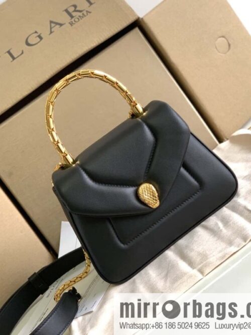 wsxc1704214264238_0-800x8001wvil5epa0f16897_20250716012704.jpg BVLGARI Bulgari SERPENTI REVERSE Small tote bag 292128 black 20CM