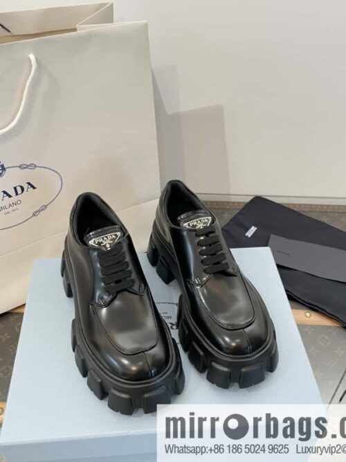 wsxc1704384652498_1-800x8001xuxhm0zsks123835_20250702175616.jpg PRADA PRADA Triangle Standard Band Saw Gear, Platform Muffin Shoes