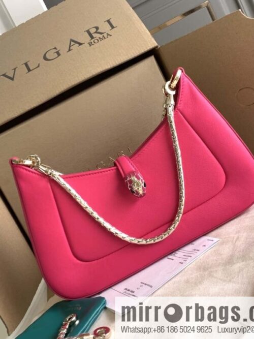 wsxc1704391265464_0-800x800ai5fjqztdex14166_20250716010142.jpg BVLGARI Bulgari SERPENTI BAIA series small shoulder bag 293208 tourmaline rose red 27CM