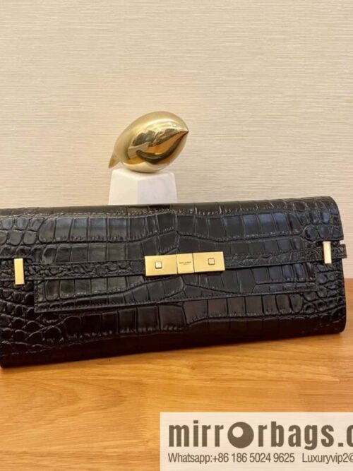 wsxc1704392505730_0-800x800yvt5u1j0qtk14034_20250716010045.jpg SAINT LAURENT YSL 𝗠𝗮𝗻𝗵𝗮𝘁𝘁𝗮𝗻 𝗖𝗹𝘂𝘁𝗰𝗵_ clutch bag 695949 crocodile pattern black
