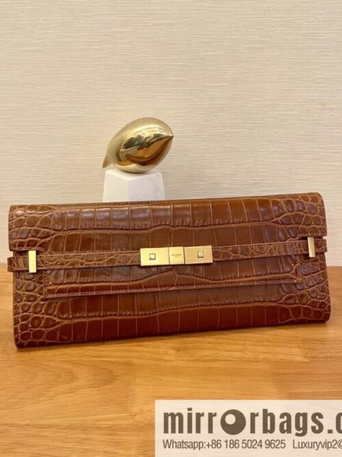 wsxc1704393534626_0-800x800ypanbaropil14021_20250716010037.jpg SAINT LAURENT YSL 𝗠𝗮𝗻𝗵𝗮𝘁𝘁𝗮𝗻 𝗖𝗹𝘂𝘁𝗰𝗵_ clutch bag 695949 crocodile pattern, brown