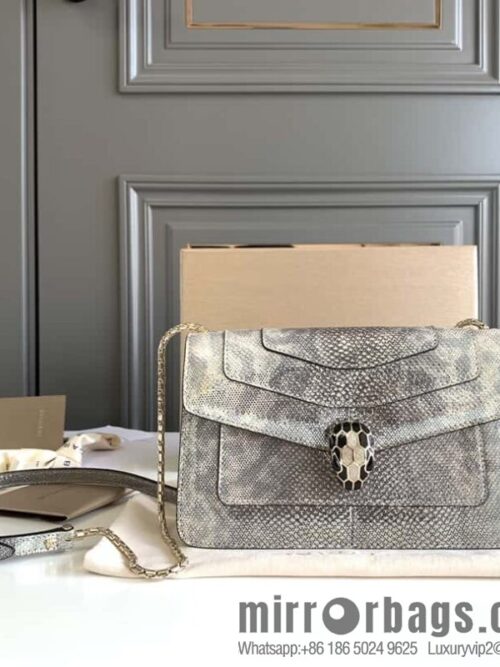 wsxc1705076582010_0-800x800kkvdix5qeaz13656_20250716005652.jpg BVLGARI Bulgari Sprpenti Forever 618852 Milk protein stone metal texture water snake skin inner small sheepskin