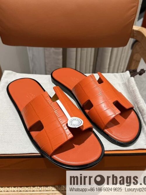 wsxc1708966796393_0-800x800spn4vjb2wb1122431_20250702165410.jpg Hermès crocodile leather H family male god slippers